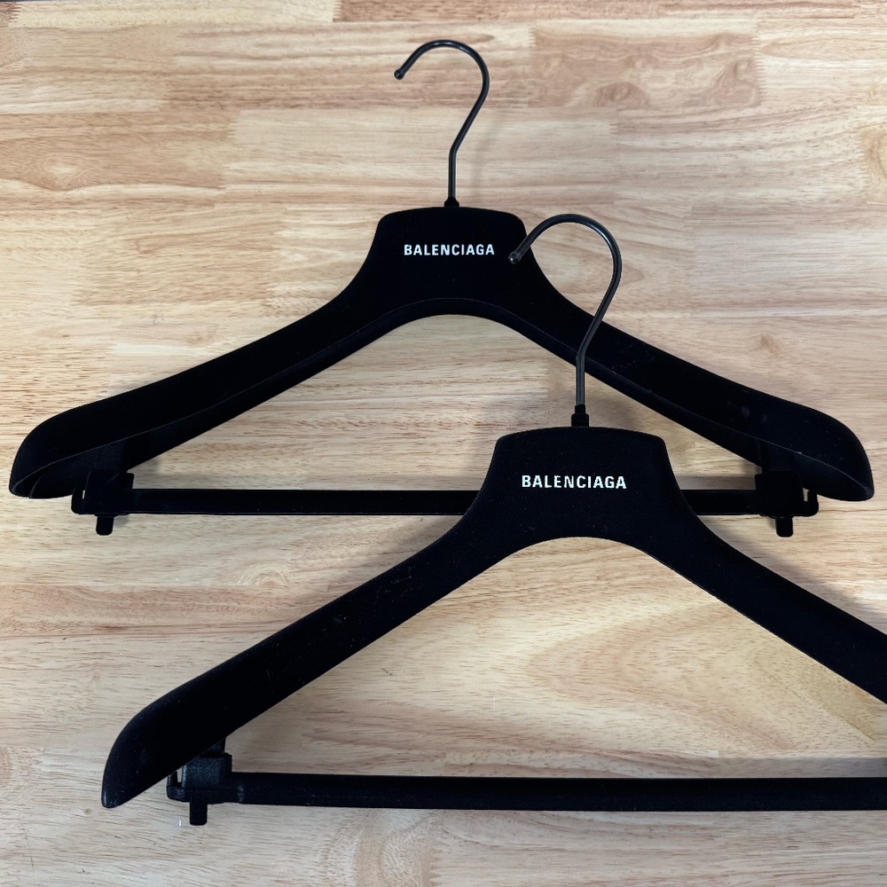 2 Authentic Balenciaga Velvet Hangers